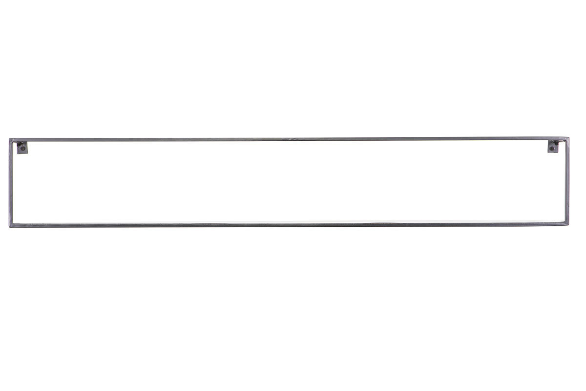 Etag�re murale design m�tal noir 100 cm GLENN