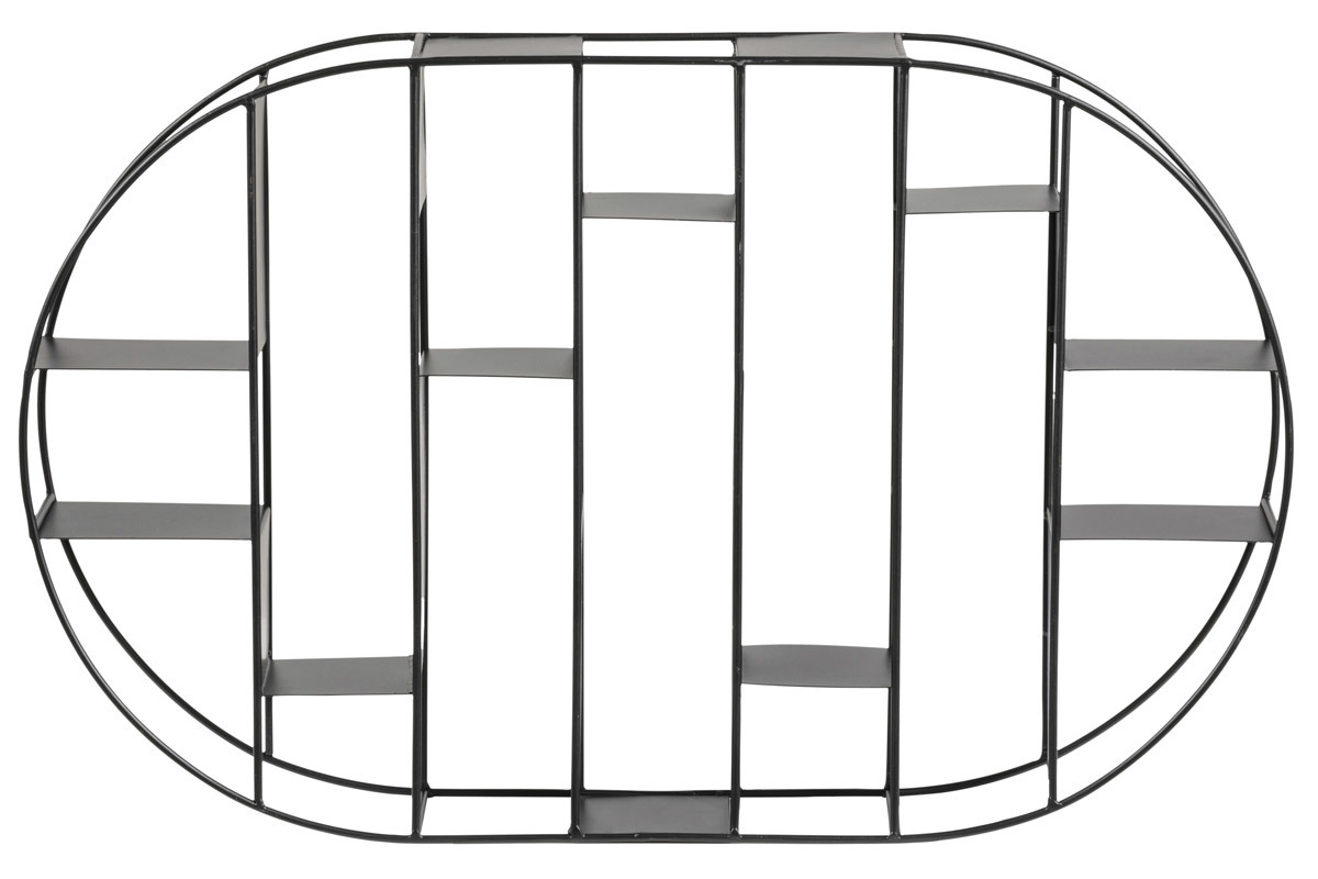 �tag�re murale en m�tal noir OXO