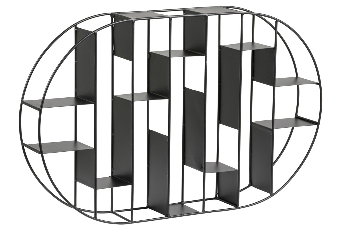 �tag�re murale en m�tal noir OXO