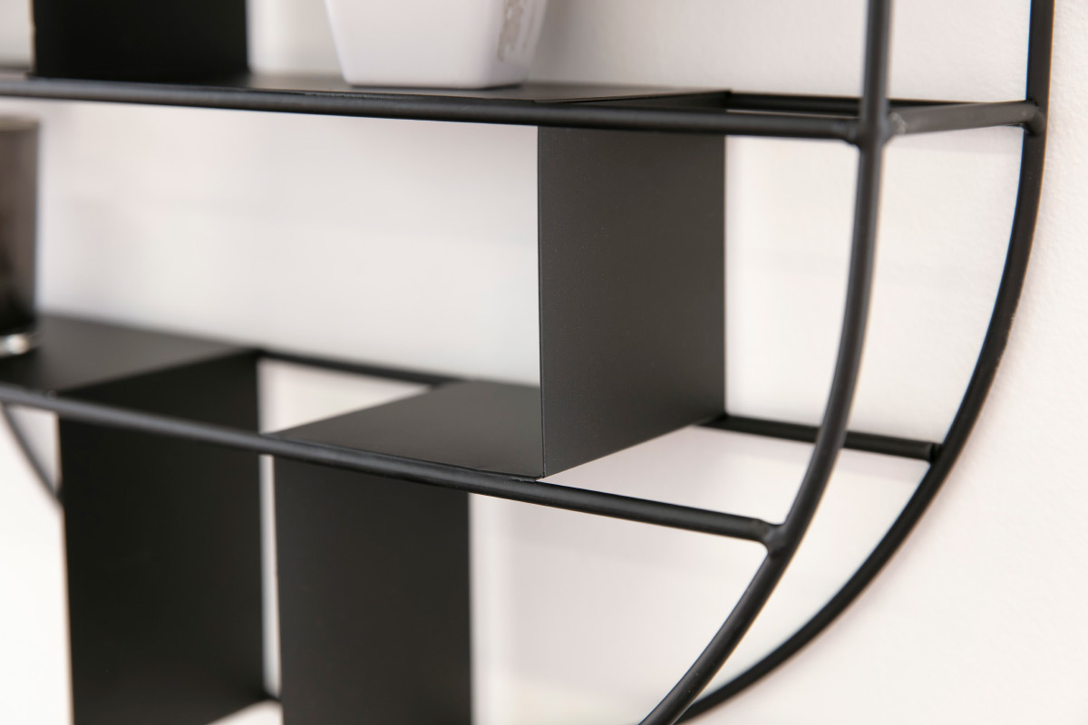 �tag�re murale en m�tal noir OXO