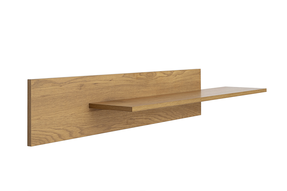 Etagre murale finition bois clair chne L120 cm CIME