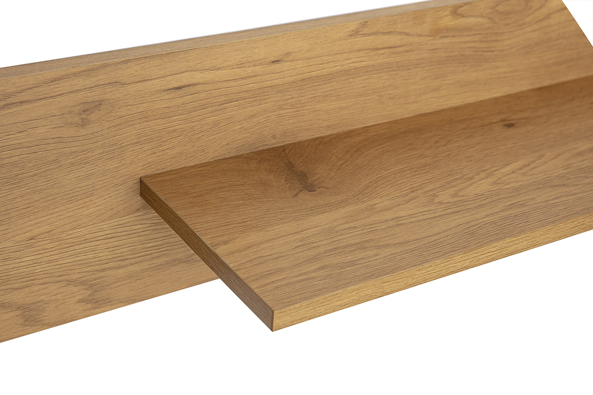 Etagre murale finition bois clair chne L120 cm CIME