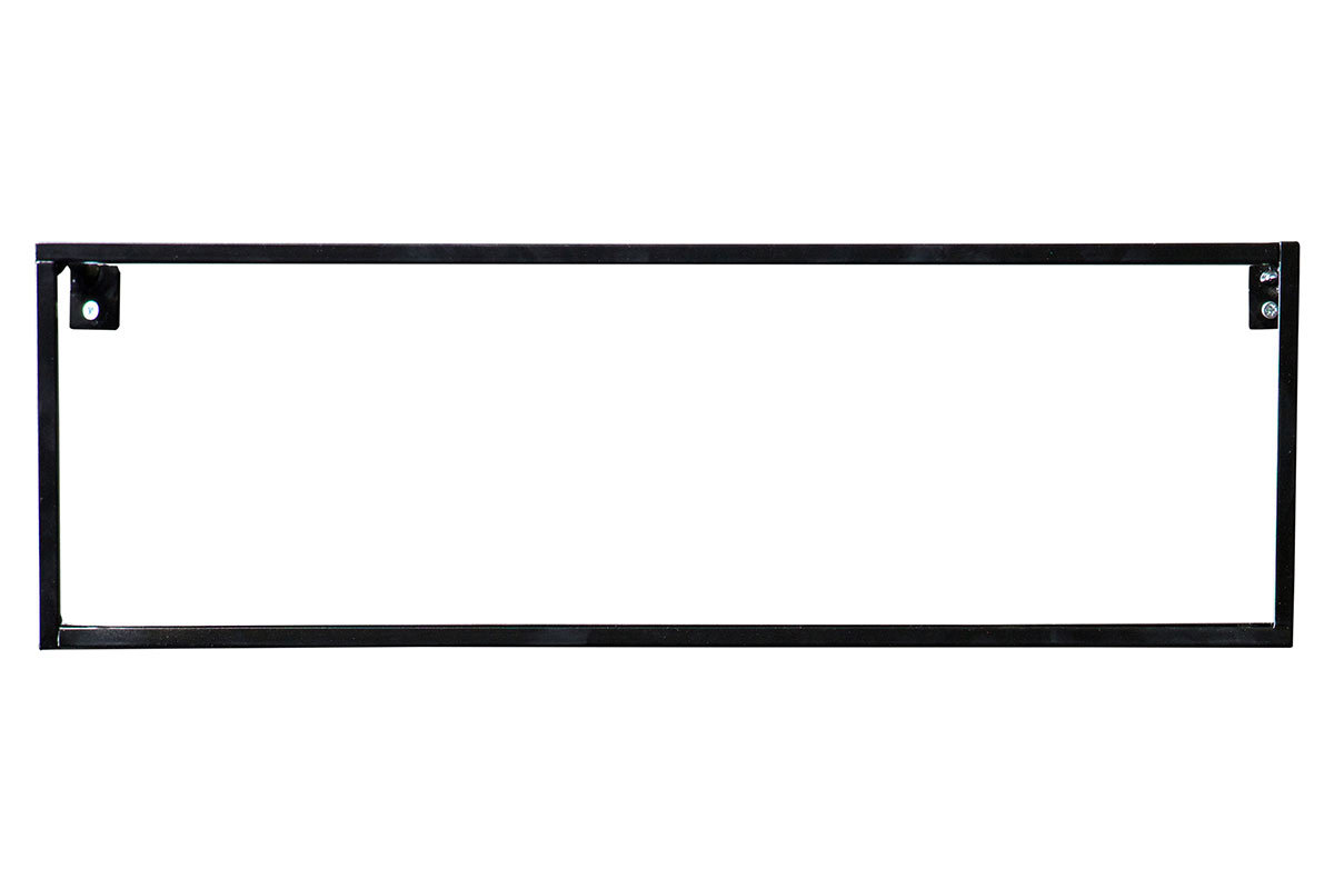 Etag�re murale m�tal noir 50cm HOOD