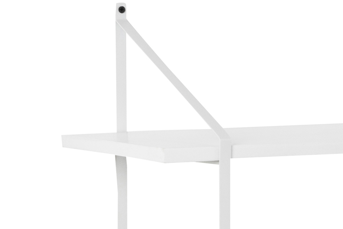 �tag�re murale XL bois blanc et m�tal BRIDGE