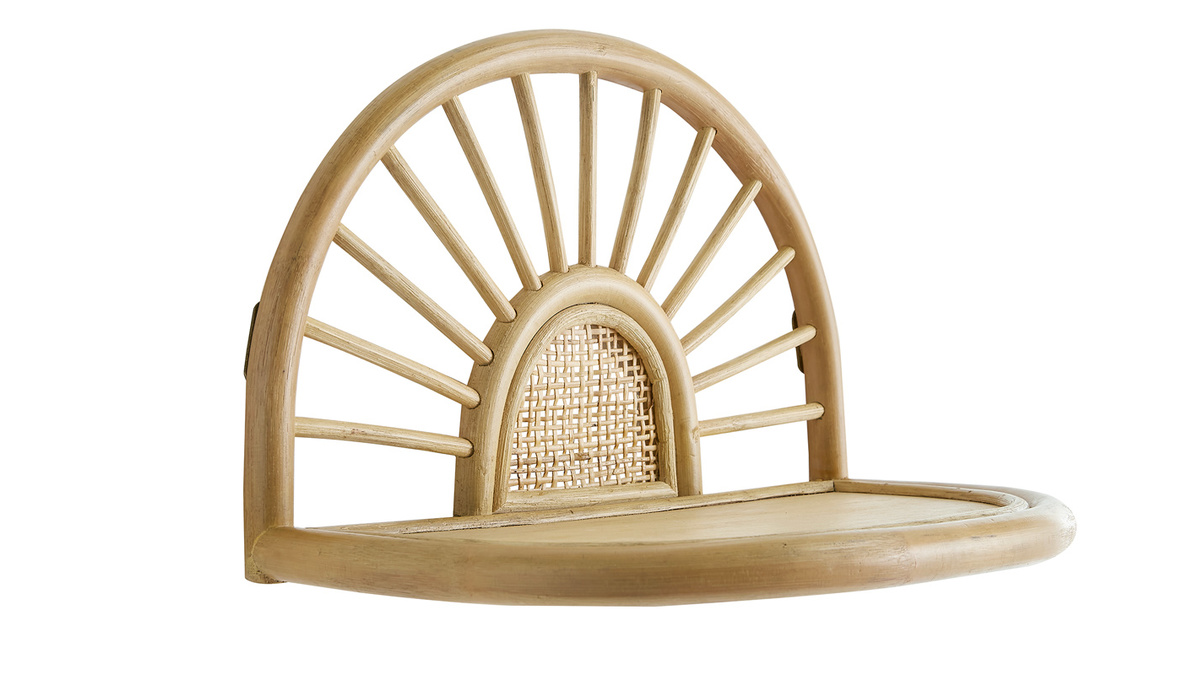 3 étagères Murales En Rotin Pour Enfant - 40,6 Cm | Style Bohème Et Rangement Pratique