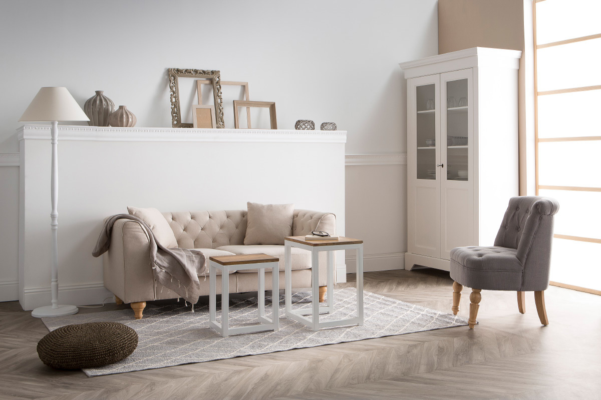 Fauteuil crapaud classique tissu gris fonc� ODEON