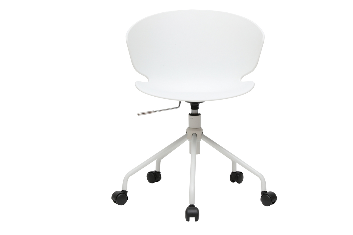 Fauteuil de bureau contemporain blanc WING