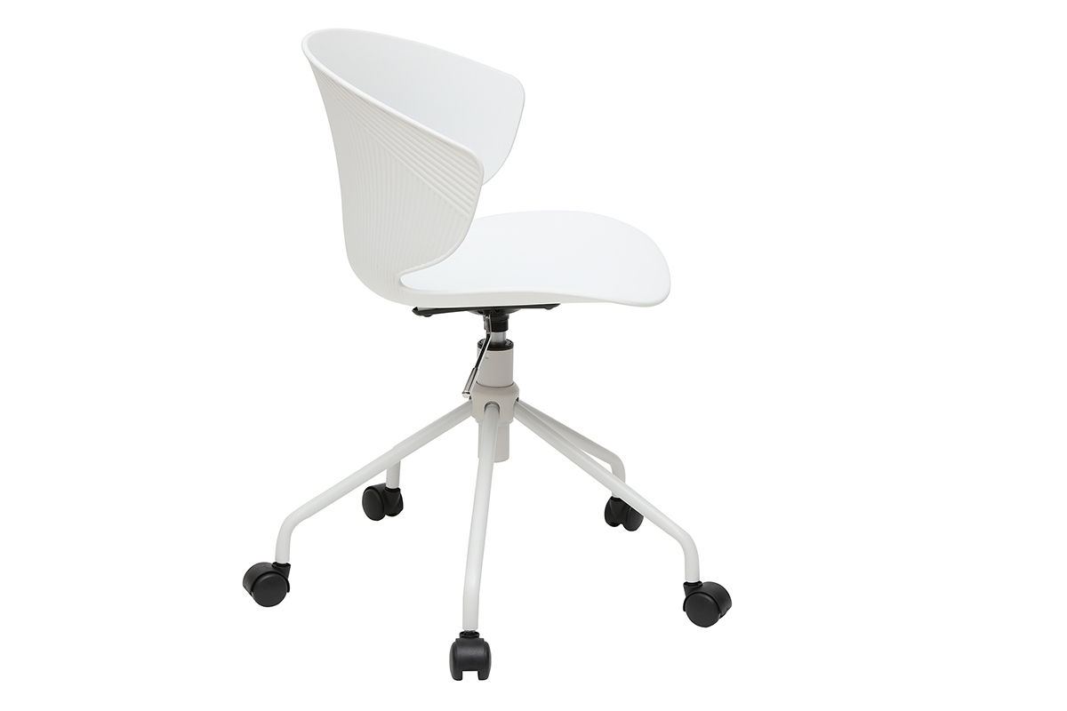 Fauteuil de bureau contemporain blanc WING