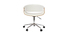 Fauteuil de bureau design blanc et bois clair ARAMIS
