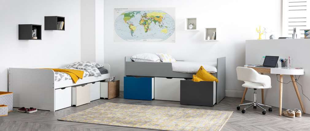 Fauteuil de bureau design blanc JESSY