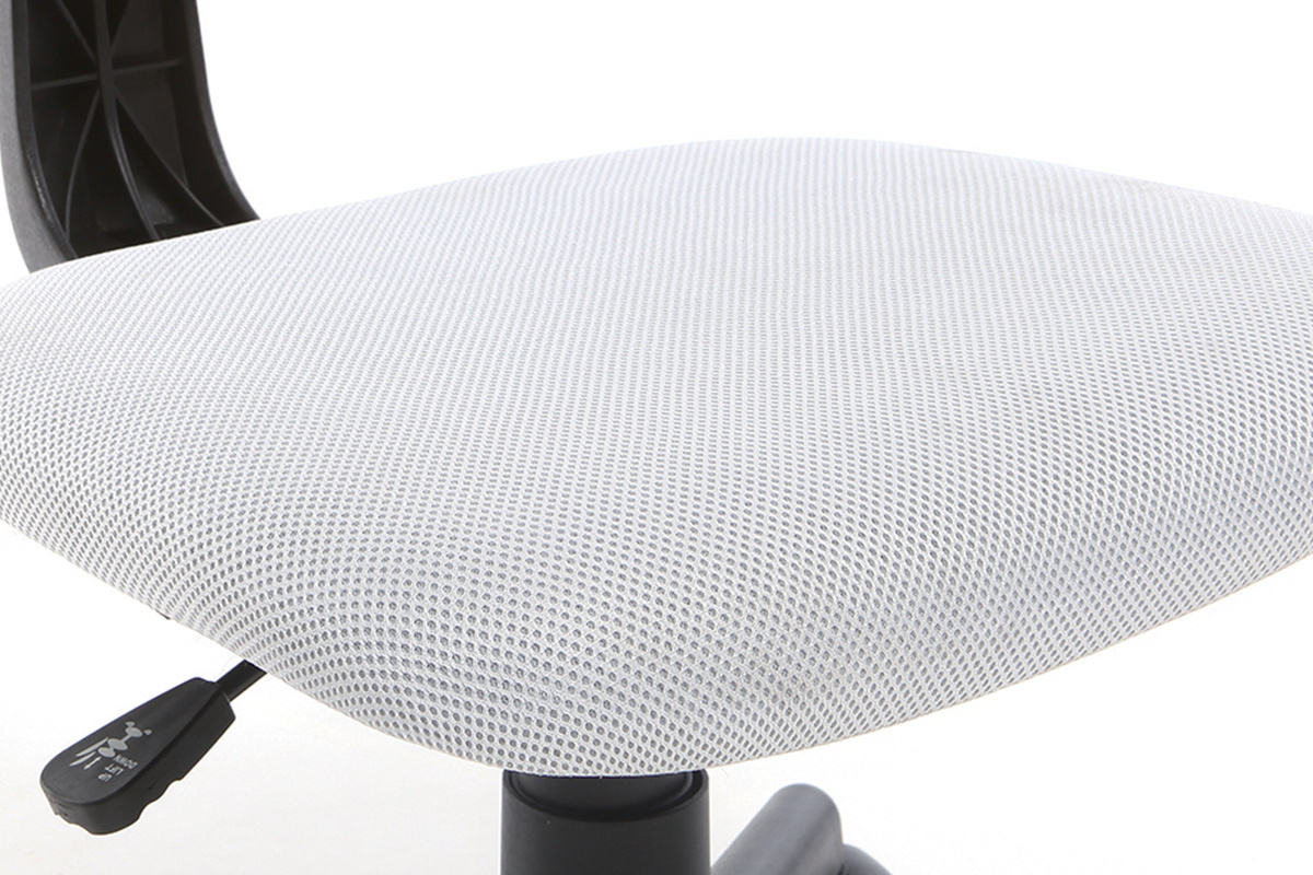 Fauteuil de bureau design enfant mesh blanc MEL