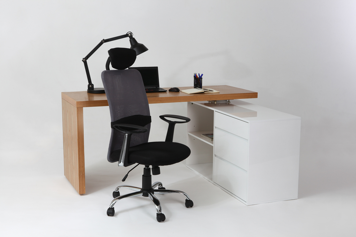 Fauteuil de bureau design gris ADAPT