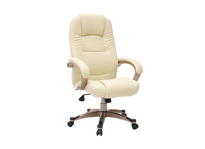 Fauteuil de bureau design ivoire TORONTO