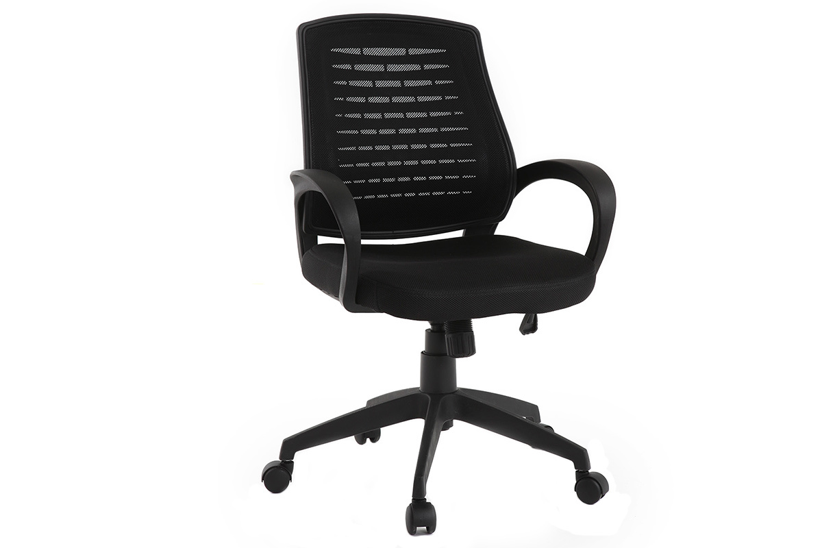 Fauteuil de bureau design mesh noir JUNIO
