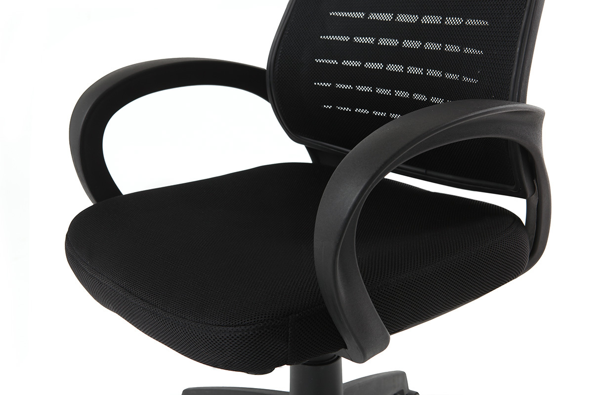 Fauteuil de bureau design mesh noir JUNIO
