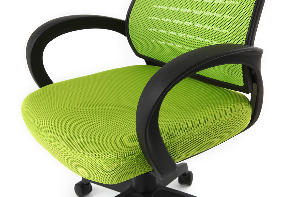 Fauteuil de bureau design mesh vert JUNIO