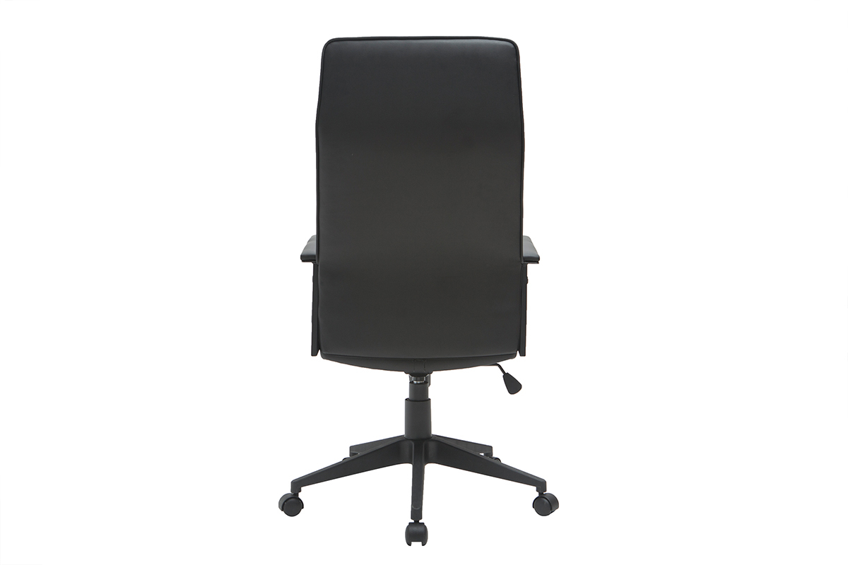 Fauteuil de bureau design m�tal et noir MARSHALL
