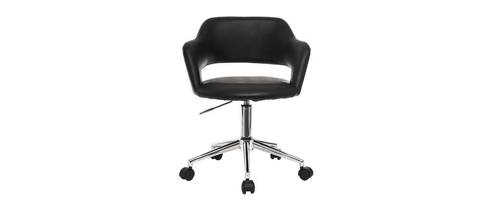 Fauteuil de bureau design noir JESSY