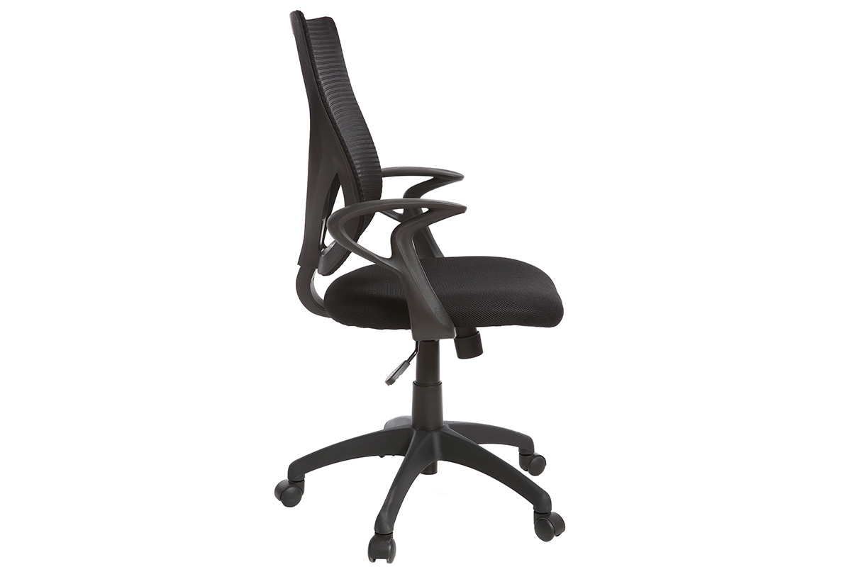 Fauteuil de bureau design noir PAOLO