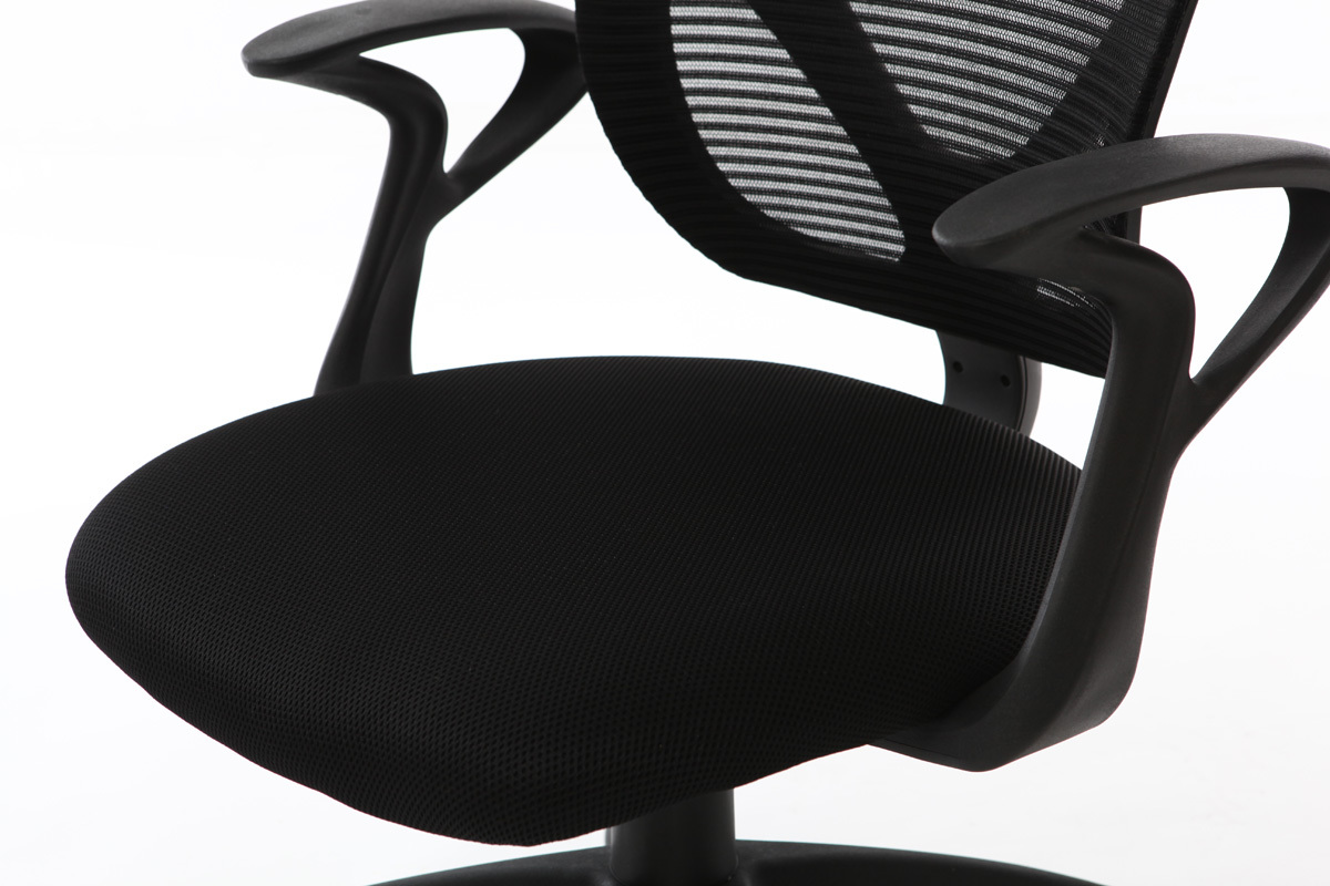 Fauteuil de bureau design noir PAOLO