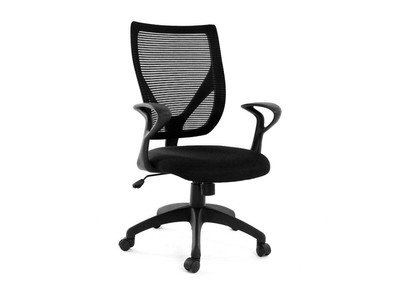 Fauteuil de bureau design noir PAOLO