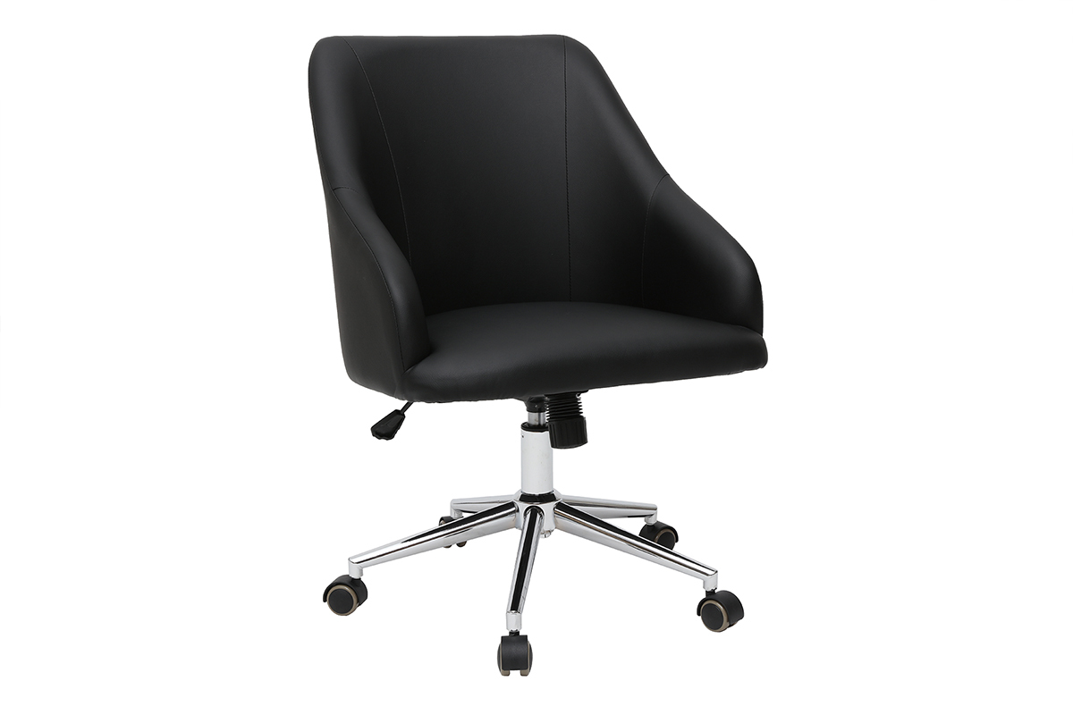 Fauteuil de bureau design noir SCARLETT
