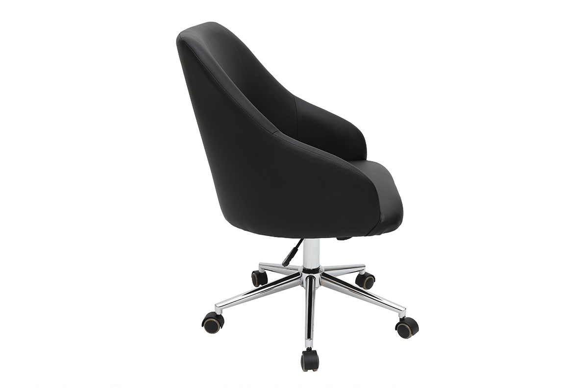 Fauteuil de bureau design noir SCARLETT