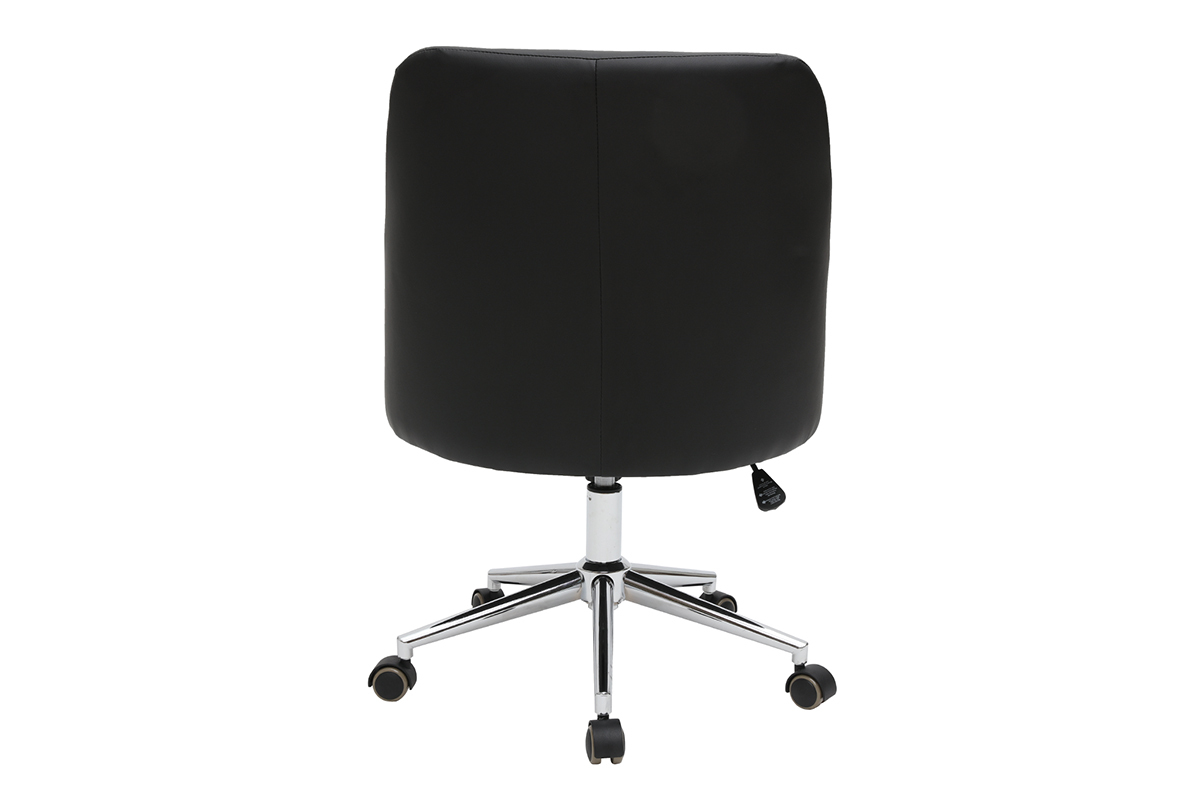 Fauteuil de bureau design noir SCARLETT