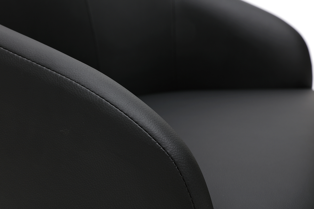 Fauteuil de bureau design noir SCARLETT
