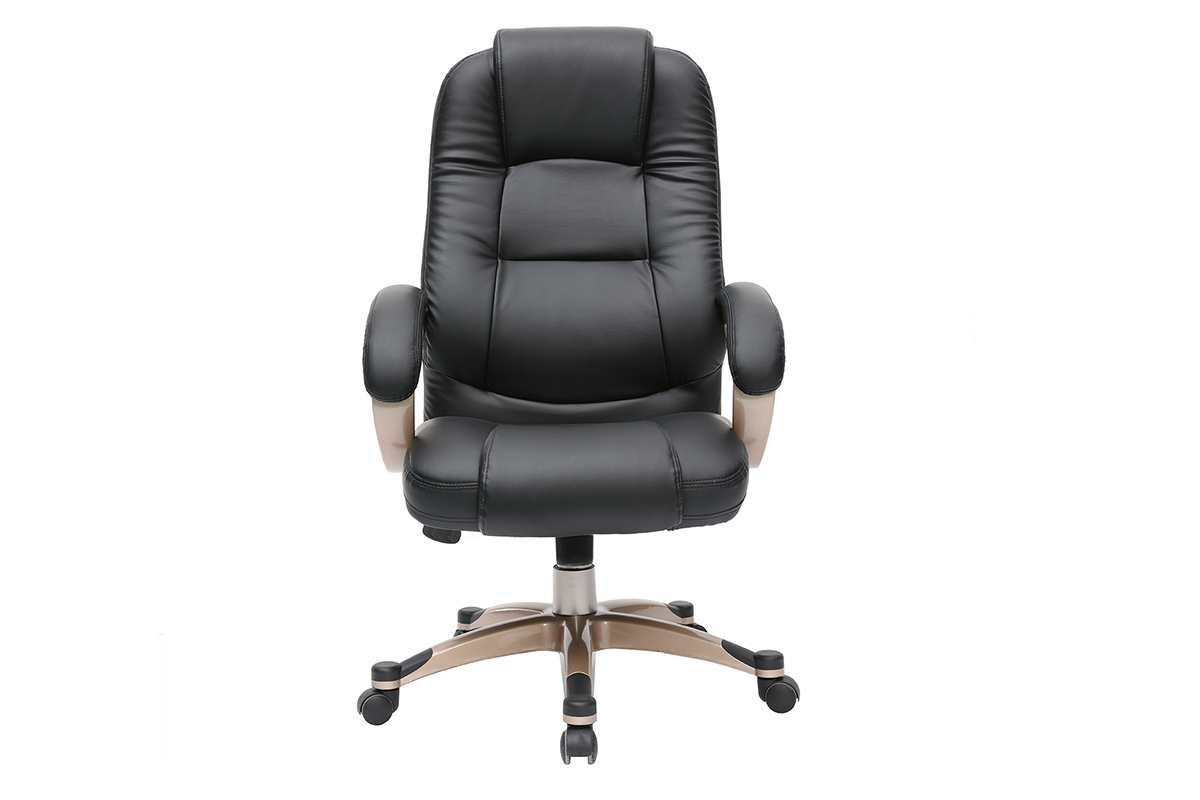Fauteuil de bureau design noir TORONTO