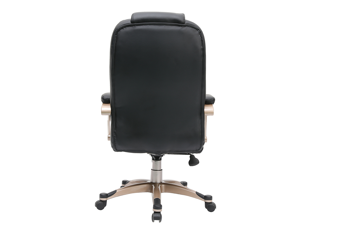 Fauteuil de bureau design noir TORONTO