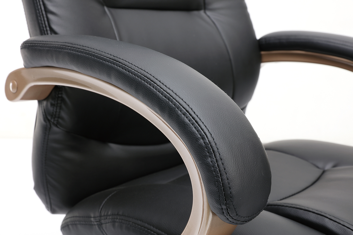 Fauteuil de bureau design noir TORONTO