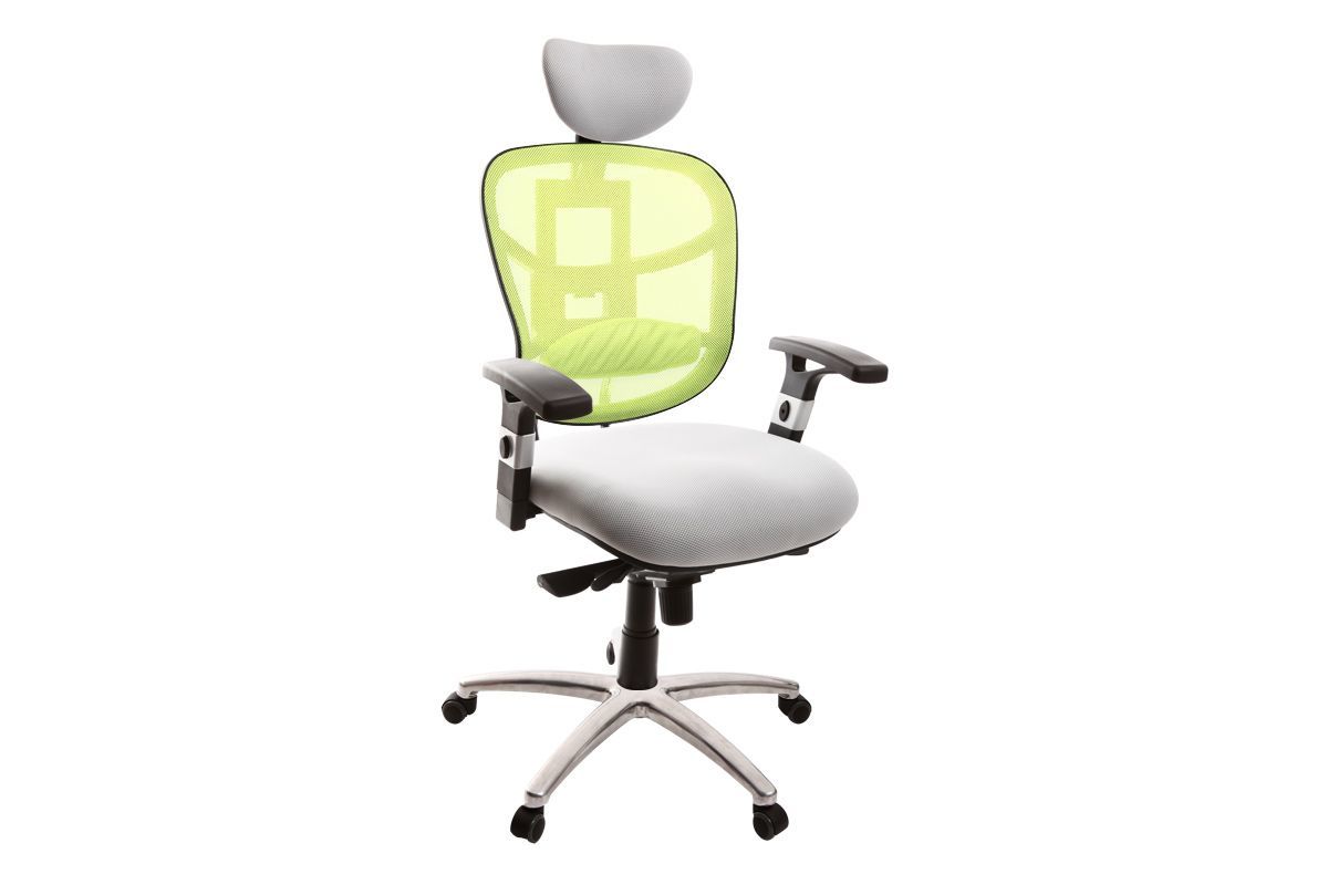 Fauteuil de bureau ergonomique anis et blanc UP TO YOU