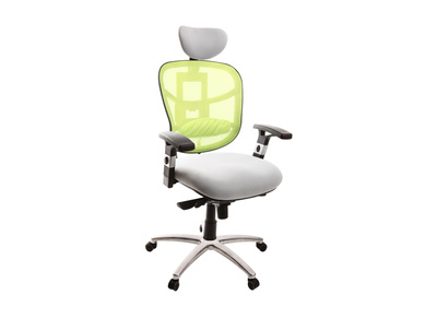 Fauteuil de bureau ergonomique anis et blanc UP TO YOU