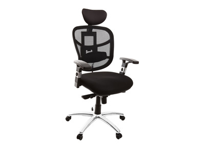 Fauteuil de bureau ergonomique avec appuie-t&ecirc;te noir UP TO YOU