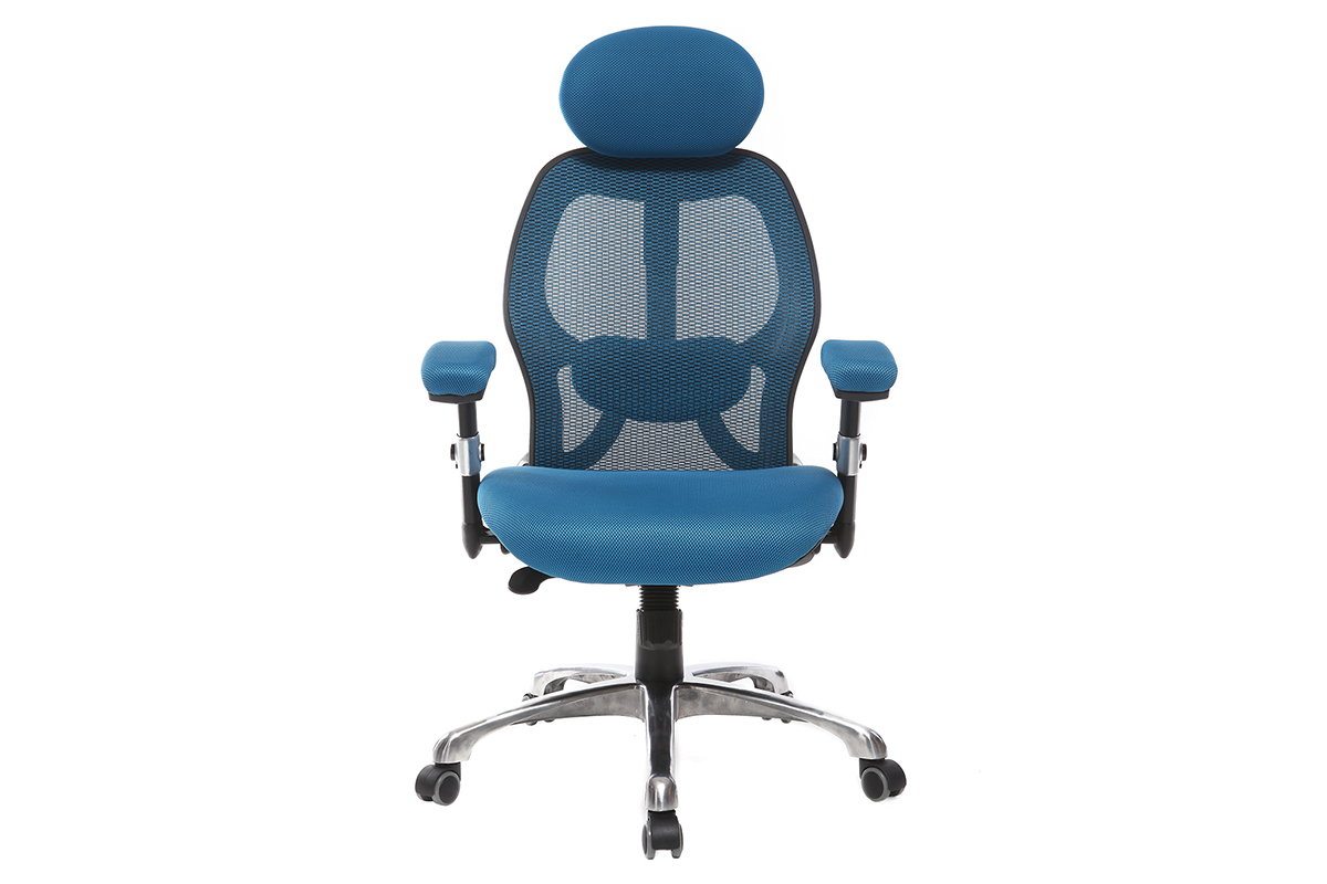 Fauteuil de bureau ergonomique bleu ULTIMATE V2 plus