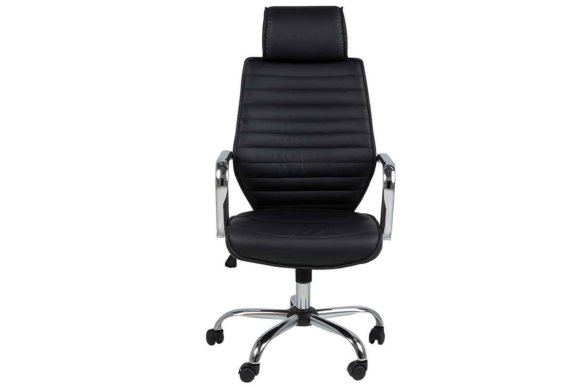 Fauteuil de bureau ergonomique design noir STAN