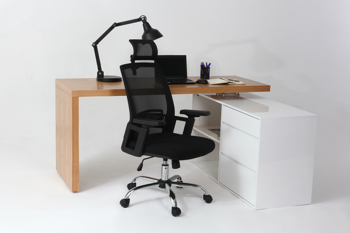 Fauteuil de bureau ergonomique design noir TITAN