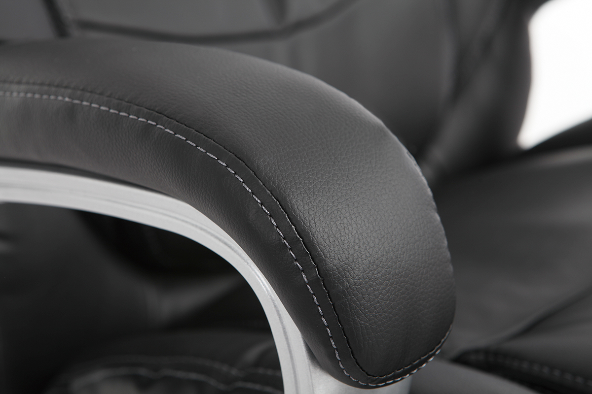 Fauteuil de bureau ergonomique et design noir MAGIST