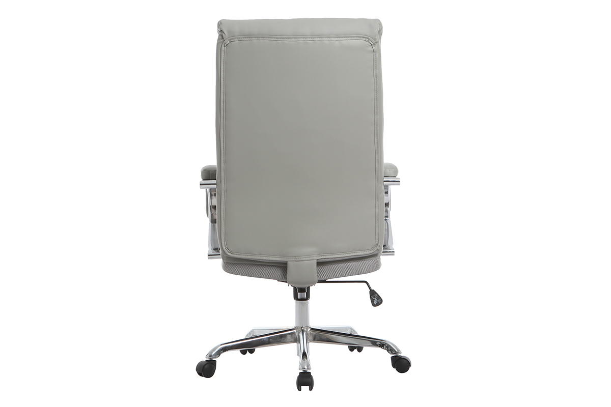 Fauteuil de bureau pivotant design gris TOWER