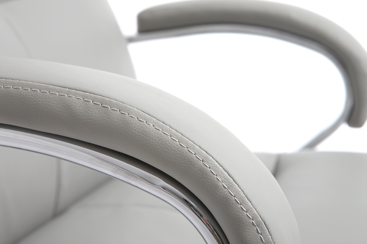 Fauteuil de bureau pivotant design gris TOWER