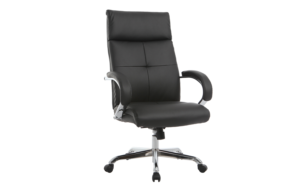 Fauteuil de bureau pivotant design noir TOWER
