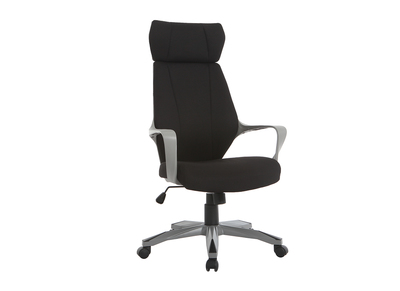 Fauteuil de bureau pivotant noir et gris POCUS