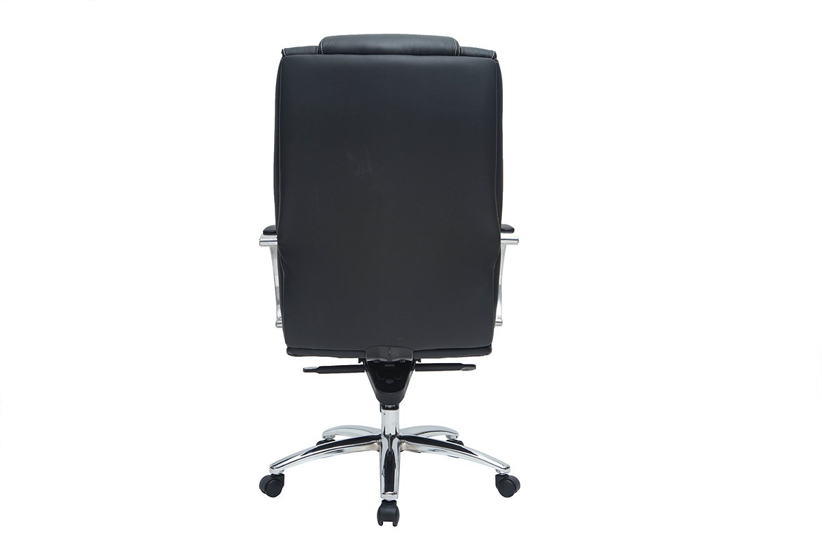 Fauteuil de direction en cuir noir DONATELLO - cuir de vache