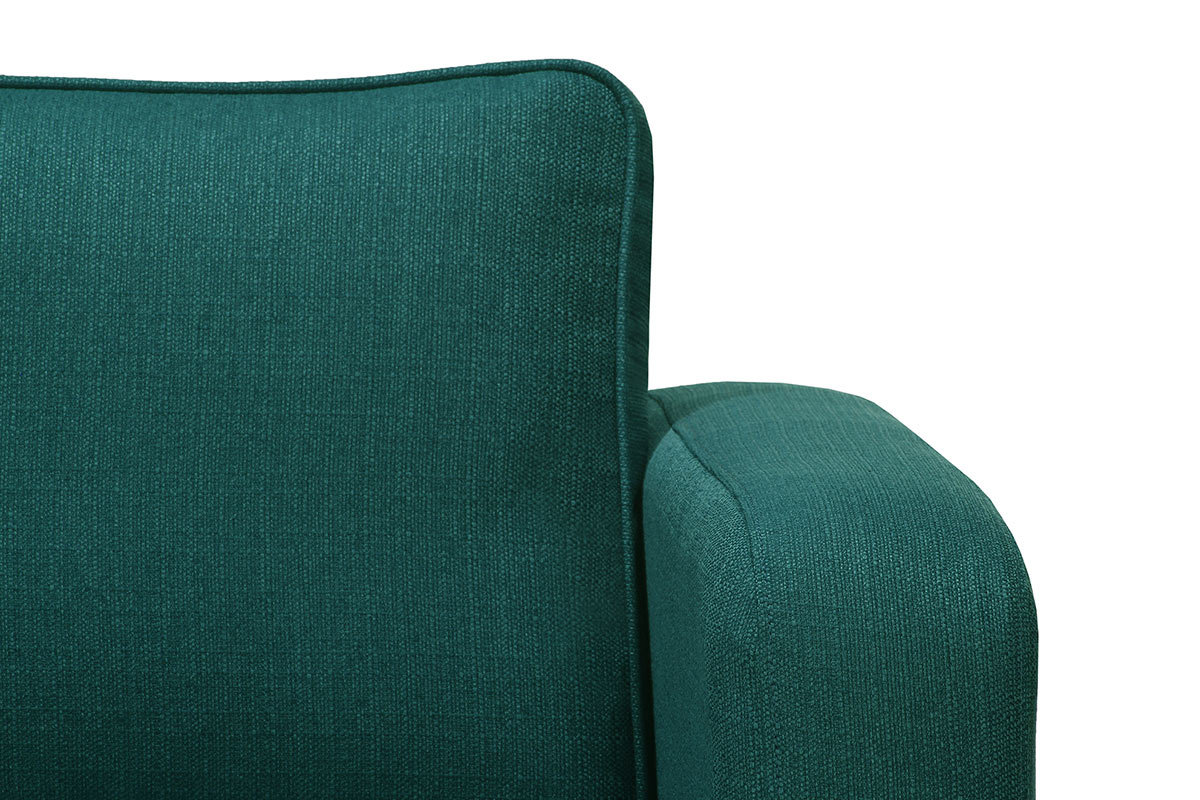 Fauteuil design bleu canard HARRY