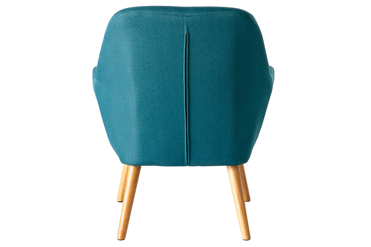 Fauteuil design bleu p�trole MIRA