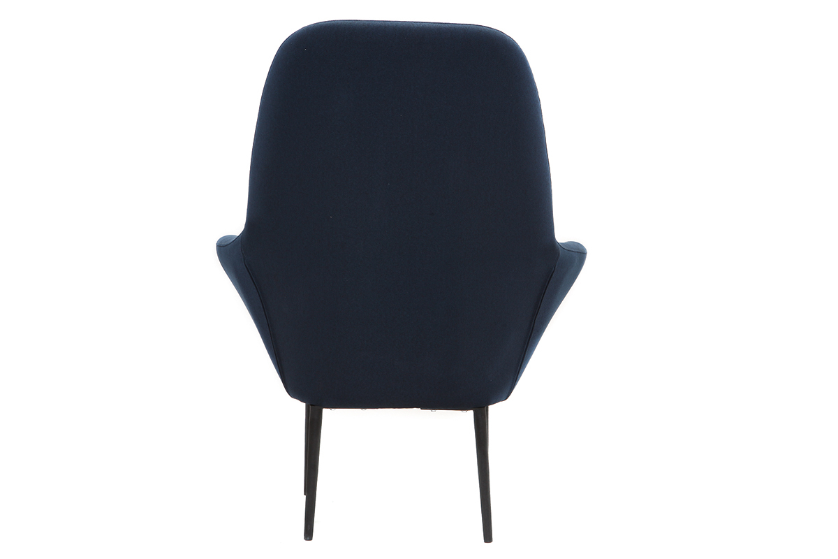 Fauteuil design contemporain bleu OSWALD