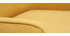 Fauteuil design en tissu effet velours jaune moutarde LAURENS