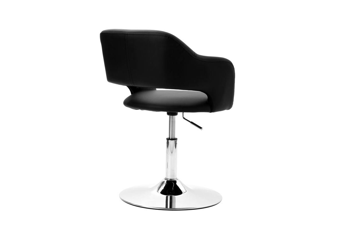 Fauteuil design pivotant noir JESSY