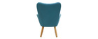 Fauteuil enfant design bleu canard BABY BRISTOL